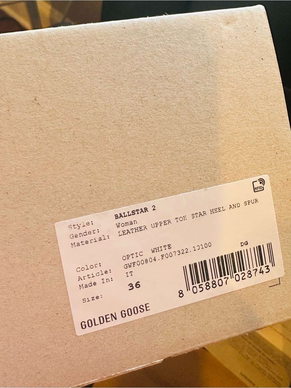 Golden Goose Optic White Sneakers